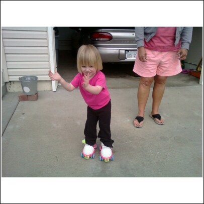 Maddi's first pair of skates