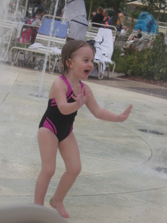Payton, just having fun by the pool!