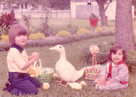 Curry and Corey Easter 1974