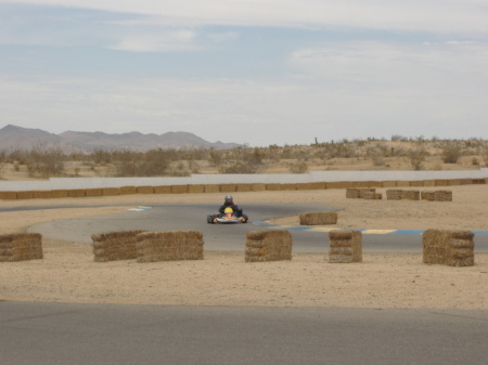 Me in my go-kart at Grange.