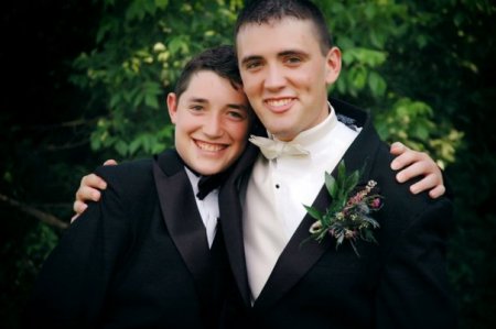 The groom and his brother...my sons.