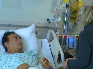 Dad at hospital