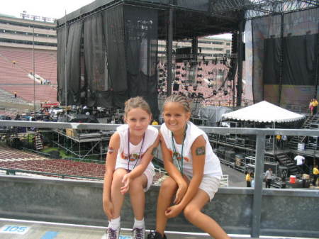 Back stage at the Wango Tango concert