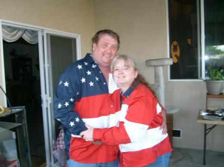 Me and my husband Tim on the 4th 2008