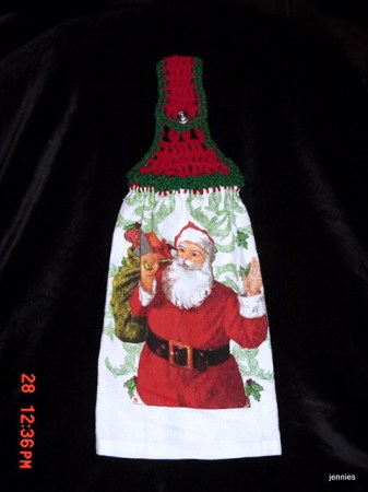 santa dishtowel