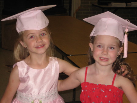 Kayden & Olivia graduating from preschool