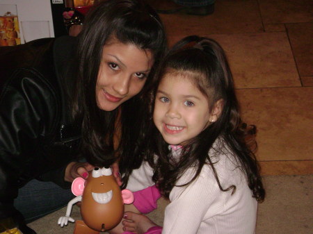 Daughter and Grandaughter on Christmas Eve.