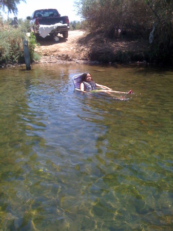Cooling off in the river