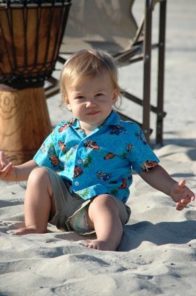 Jack at the beach