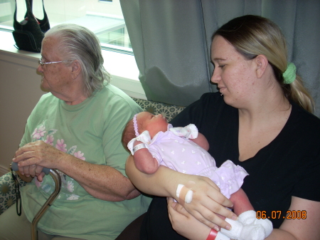 daughter Amber, granddaughter Haleigh and mom