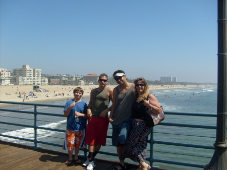 Aug 2008 My family Santa Monica Pier
