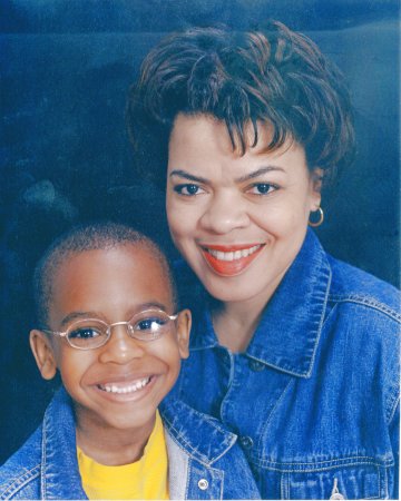 Marcus and Mom when he lost his front teeth!
