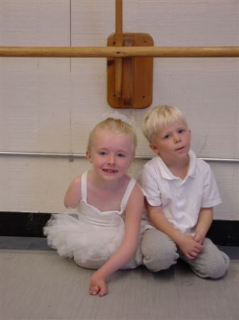 Sam & Kayla at dance class