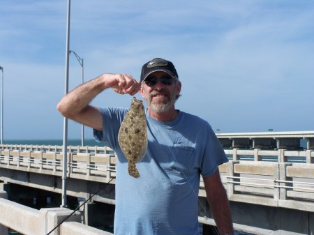 Small flounder caught At Skyway