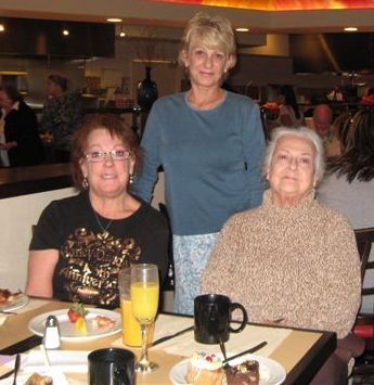 Me, mom and sister Cathy at Easter 2009