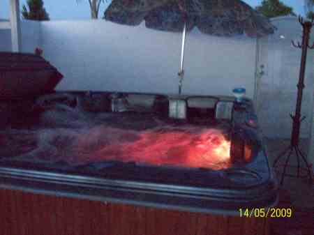 This is the red hot Jacuzzi area