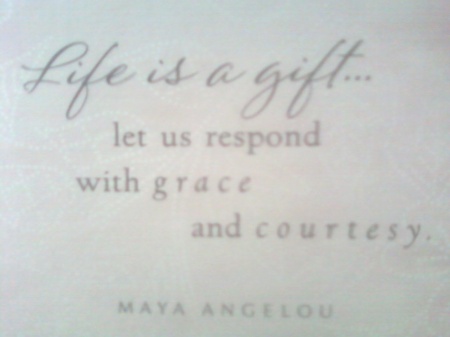 Life is truly a gift from God. Rejoice in it!!