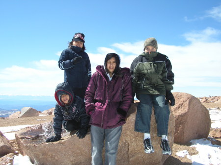 top of pikes peak, co.