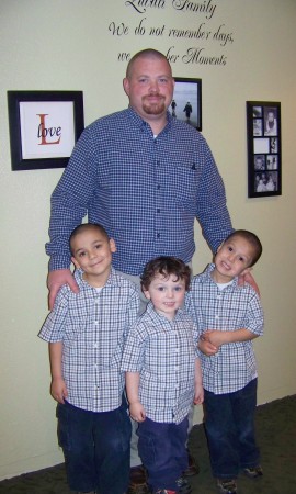 AARON AND THE BOYS DRESSED