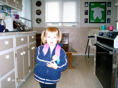 Kimberley's 1st day of Preschool