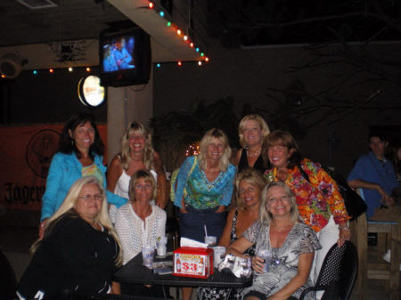 the girls at  class of '77 reunion in'07