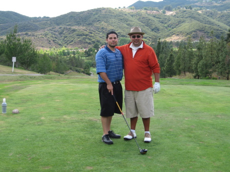 golfing with my nephew