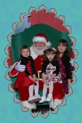 girls with santa