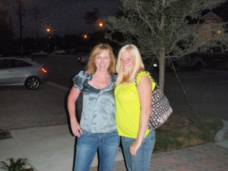 My friend Amanda and I heading out
