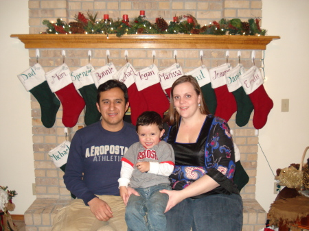 Spencer, Samuel & Bonnie Rivas Christmas 2007