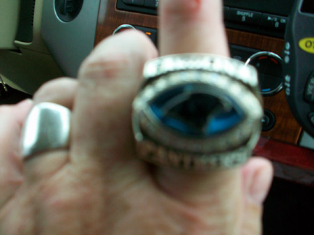 Super Bowl XXXVIII Ring on my finger!, 6-2009