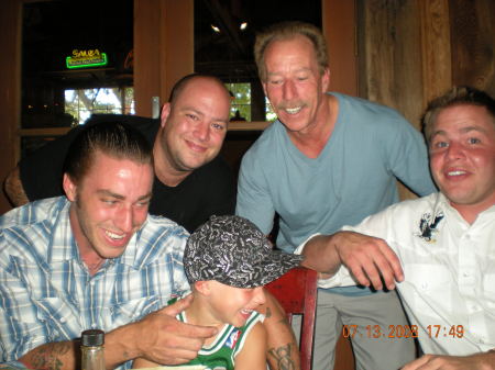 me ,my three sons,and oldest grandson