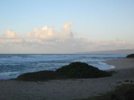 North Shore sun was starting to set