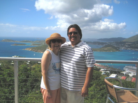 Tere and me in St. Thomas during our vacation