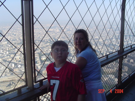 Matt and Cecilia in the Eiffel Tower 2004