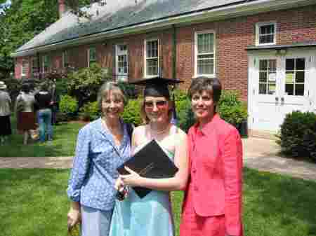 My mom and coll. grad Clair (she adds an "e")