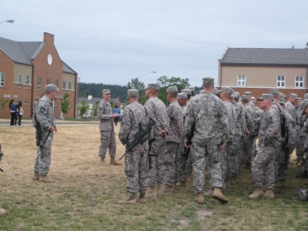 Getting ready to leave Fort Lewis