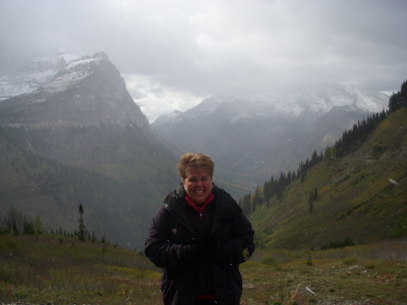 Jane in Glacier National Park in 2008