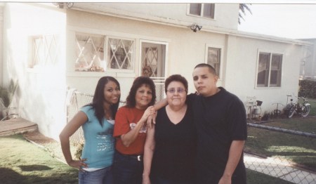 My mom, me, my son Andy and daughter Jasmine