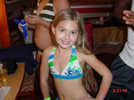 Showing of new bathing suit