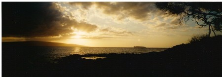 sunset over Molokini & Kaho'olawe