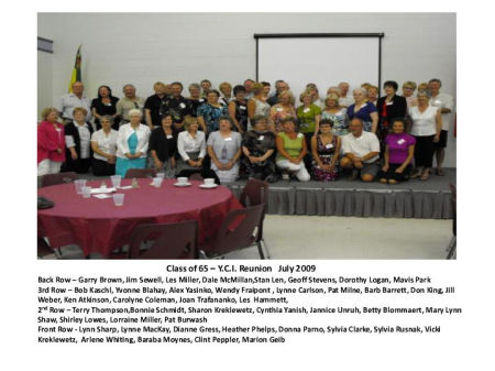 2009 Y.C.I. Reunion - Class of 63, 64, &amp; 65