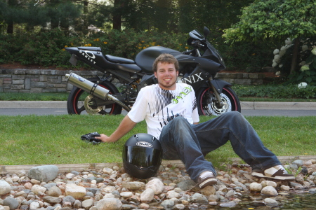 Justin and his bike