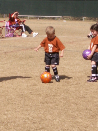 Brady's first soccer game