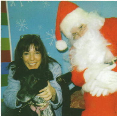 Bella, Santa and me. December 2006