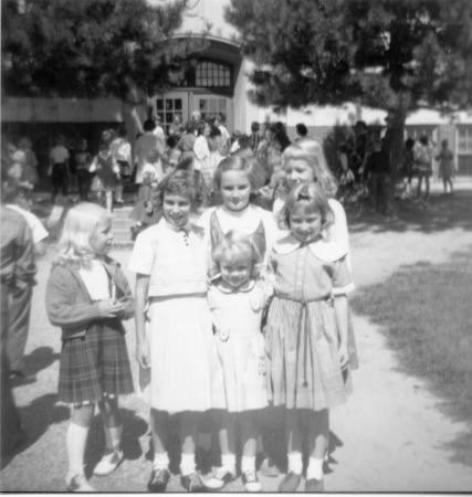 Girls at Civic Park (about 1963?)