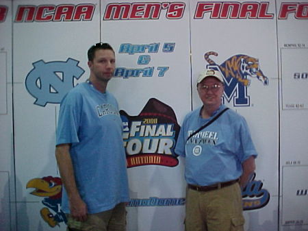 Rob and Me at the Final Four in San Antonio