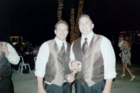 Our sons Terry and Todd were in the weddng too