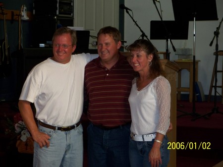 Brice and Amy Hayes and Pastor Scott