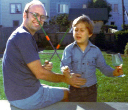 Bob And Rob and a glass of wine