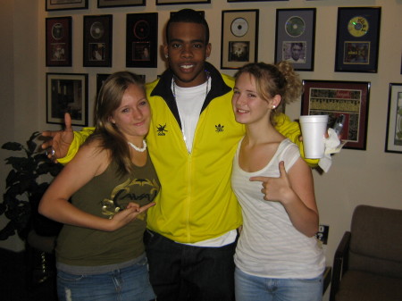 R&B recording artist Mario with Hannah and fri